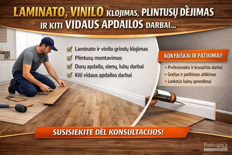 Infografika: laminato, vinilo ir parketų palyginimas pagal atsparumą drėgmei