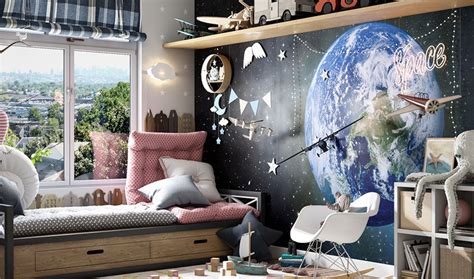 Vaikų kambario interjeras fototapetas Dreamwalls