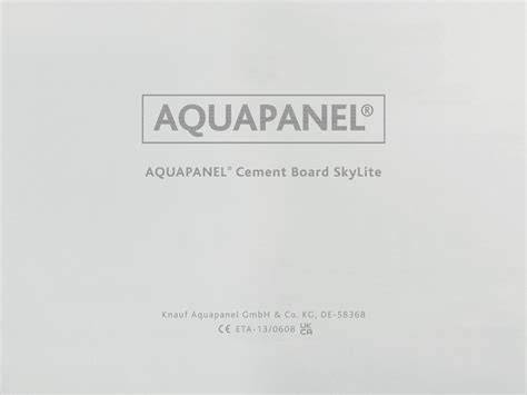 AQUAPANEL Cement Board SkyLite montavimo principas
