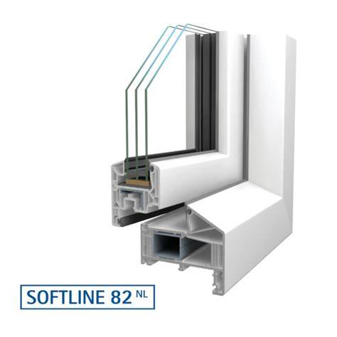 VEKA Softline 82 - 7 kamerų sistema ir oro izoliacijos segmentai