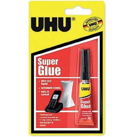 UHU Super Glue Mini pakuotė ir naudojimo pavyzdžiai