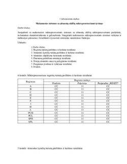 Table: techninės staklių charakteristikos
