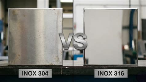 Infografika: Nerūdijančio plieno vamzdžių skirtumai (INOX 316 vs 444, cinkuotos versijos)