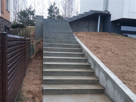 Betoniniai lauko laiptai Marijampolėje - projektavimas ir gamyba