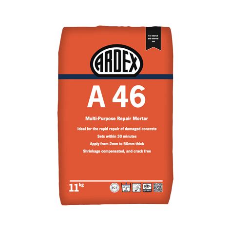 Infografika apie ARDEX A 46 paruošimą ir naudą