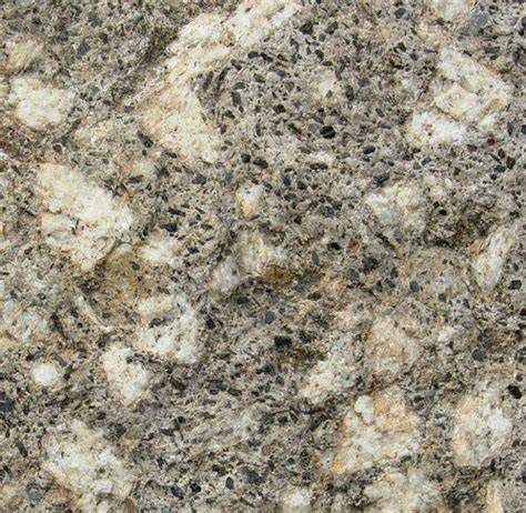 Granito mineralų makro vaizdas: kvarcas, lauko špas, žėrutis
