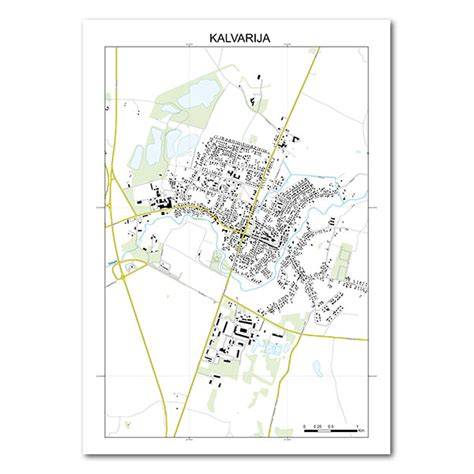 Kalvarijos skaldos ekspozicijos žemėlapis