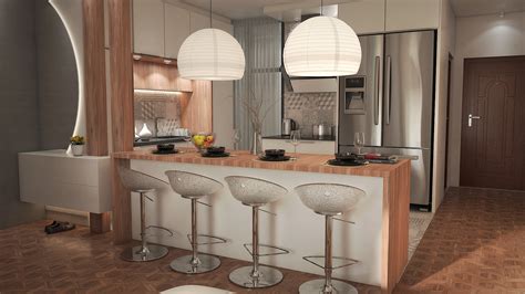 Virtuvės siena su vinilinėmis lipniomis plytelėmis