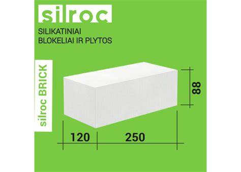 Silikatinės plytos išmatavimai ir techniniai parametrai