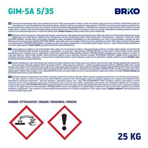 Infographic: Briko Gim SA 5 35 naudojimo žingsniai