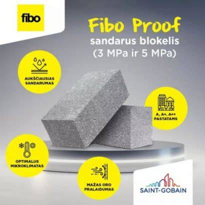 Fibo keramzitbetonio blokelių struktūra