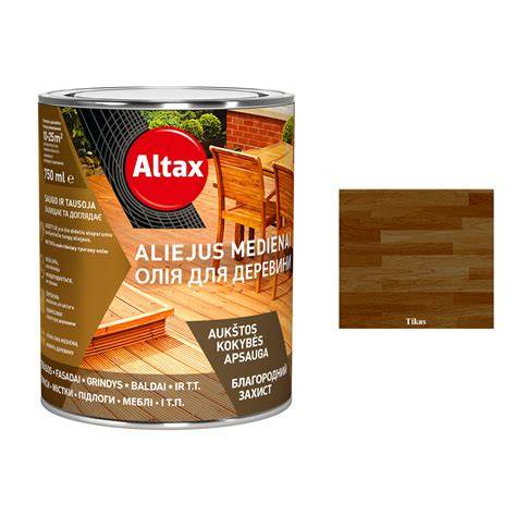 Tikmedžio aliejus sodo baldams