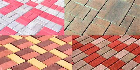 Įvairūs akmens trinkelių klojimo raštai