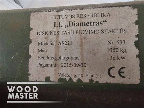 Didelio diametro rąstų pjovimo principai