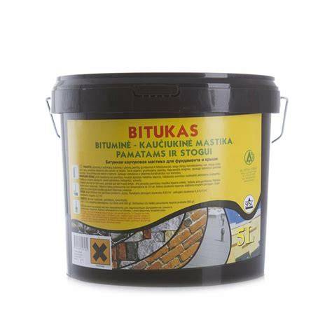 Gamybinė bituminė mastika įvairioms užduotims