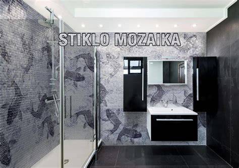 Mozaikinės plytelės: stiklo mozaika pavyzdys