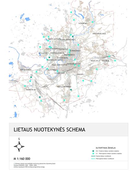 Vilniaus miesto lietaus nuotėkio schema