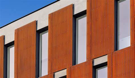 Architektūrinė fasado detalė iš Ruukki Design Panels