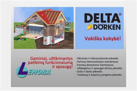 Dorken DELTA membranų asortimentas ir technologiniai sprendimai