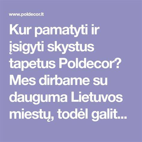 Kur pamatyti ir įsigyti skystus tapetus