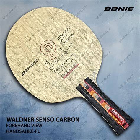 Donic Waldner Senso Carbon konstrukcijos paaiškinamasis schema