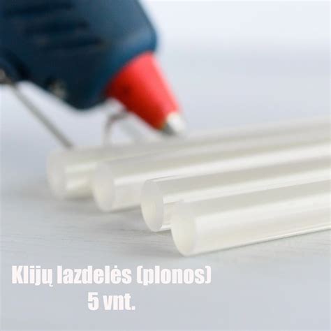 Skirtingų skersmenų karštų klijų lazdelės