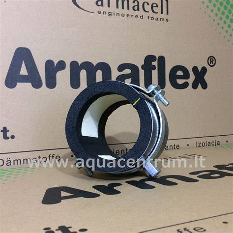 ArmaFix AF vamzdžių laikiklių konstrukcija su AF/Armaflex izoliacija