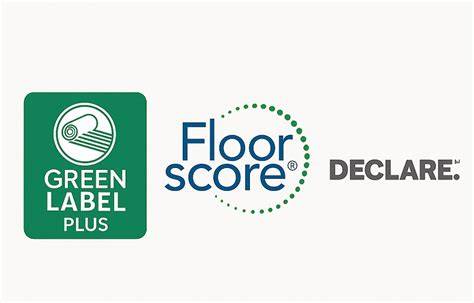 Green Label Plus ir FloorScore etiketės