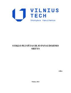 Stiklo audinio panaudojimo sritys