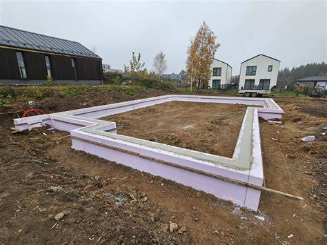 Liktinių klojiniai pamatų konstrukcijai - principinis vaizdas