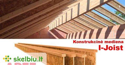 Infografika: STEICOjoist dvitėjinės sijos struktūrinė schema