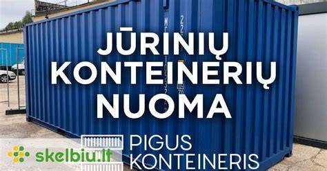 Konteinerių nuomos schema ir išvežimo maršrutai