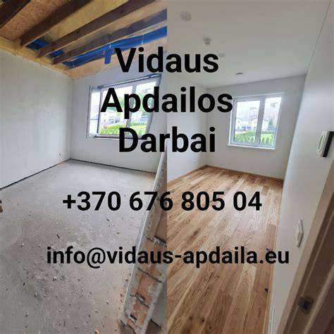 Apdailos darbai - vizualus planavimas ir darbo eiga