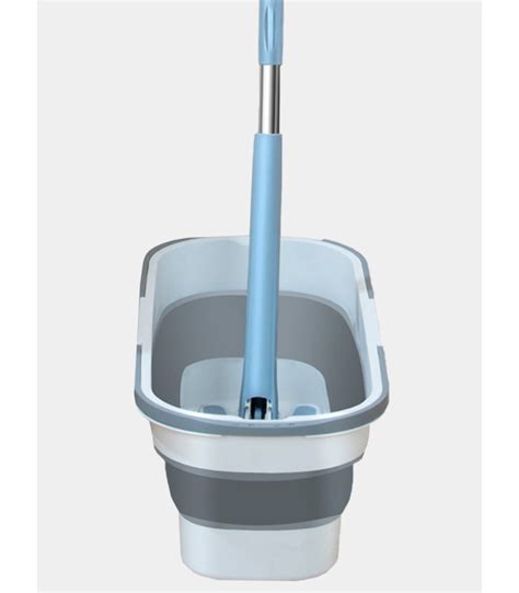 Grindų plovimo rinkinys su kibiru ir šluota