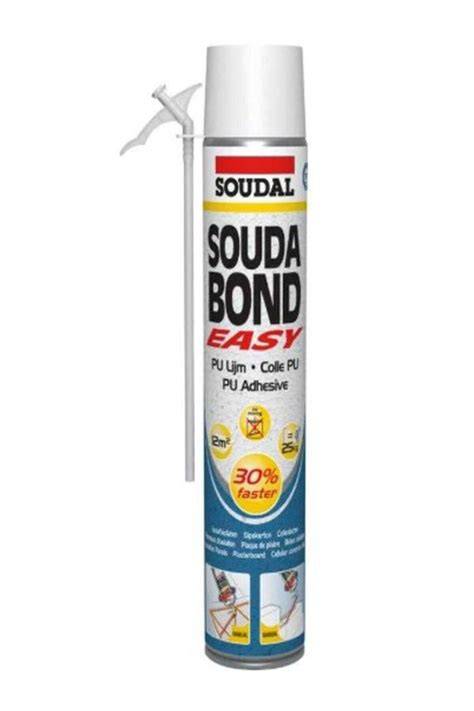 Infografika: Soudal Soudabond Easy 1K Gun privalumai, naudojimo žingsniai ir periodo laikas
