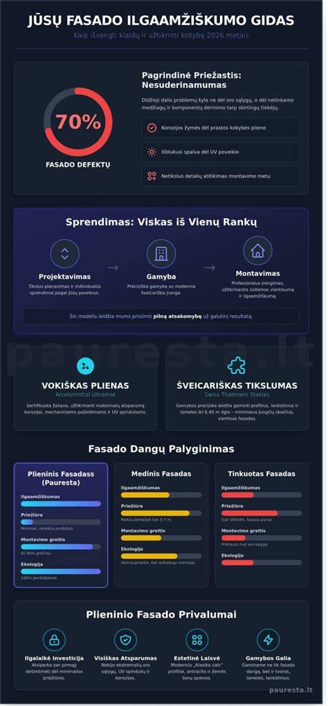 Visas darbas iš vienų rankų: gamyba ir montavimas