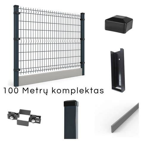 Infografika: segmentinės tvoros montavimo žingsniai