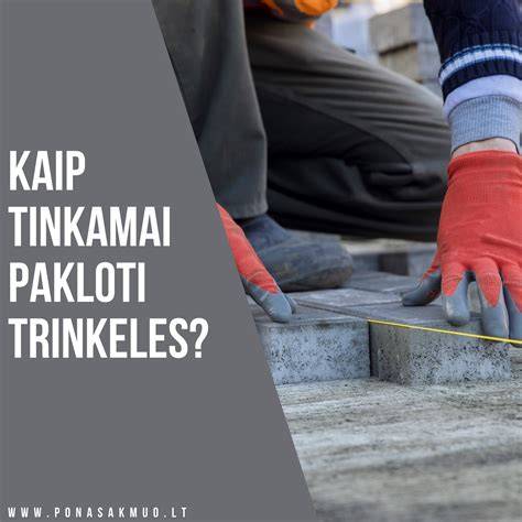Trinkelių tarpų užpildymas granito atsijom