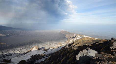Etnos ugnikalnio panorama ir krateriai