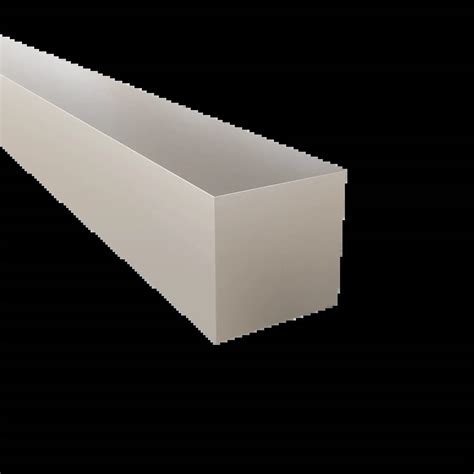 Kvadratiniai strypai 20x20 mm diagramoje: geometrija ir matmenys