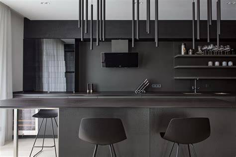Minimalistinis modernus interjeras su aiškiomis linijomis