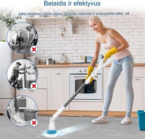 Infografika: vonios plytelių valymo proceso santrauka