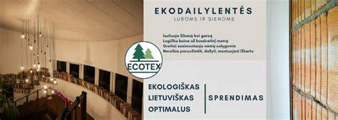 Ekopaneliai Ecotex - švelnus šilumos ir garso užtikrinimas