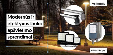 Išplanuota lauko apšvietimo sistema