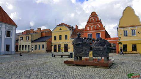 Kėdainių senamiestis ir Gipso kalnų panorama