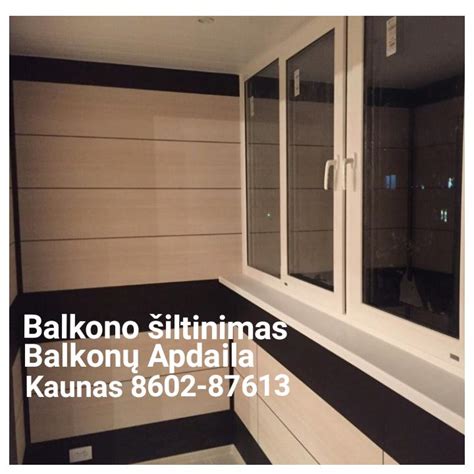 Izoliacijos ir balkonų apdailos pirminė koncepcija