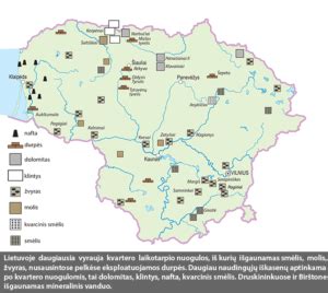 Mapa: paaukštintų grindų diegimo vietų geografinis išdėstymas