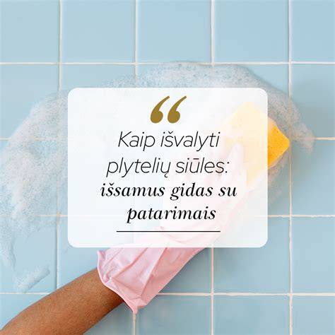 Infografika: kaip išvalyti plytelių siūles - žingsniai