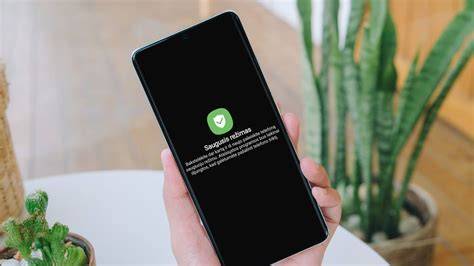 Saugus režimas Samsung telefone - žingsniai iliustracija
