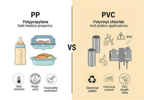 Infografika: PP vs PVC principai, standarti, ilgaamžiškumas